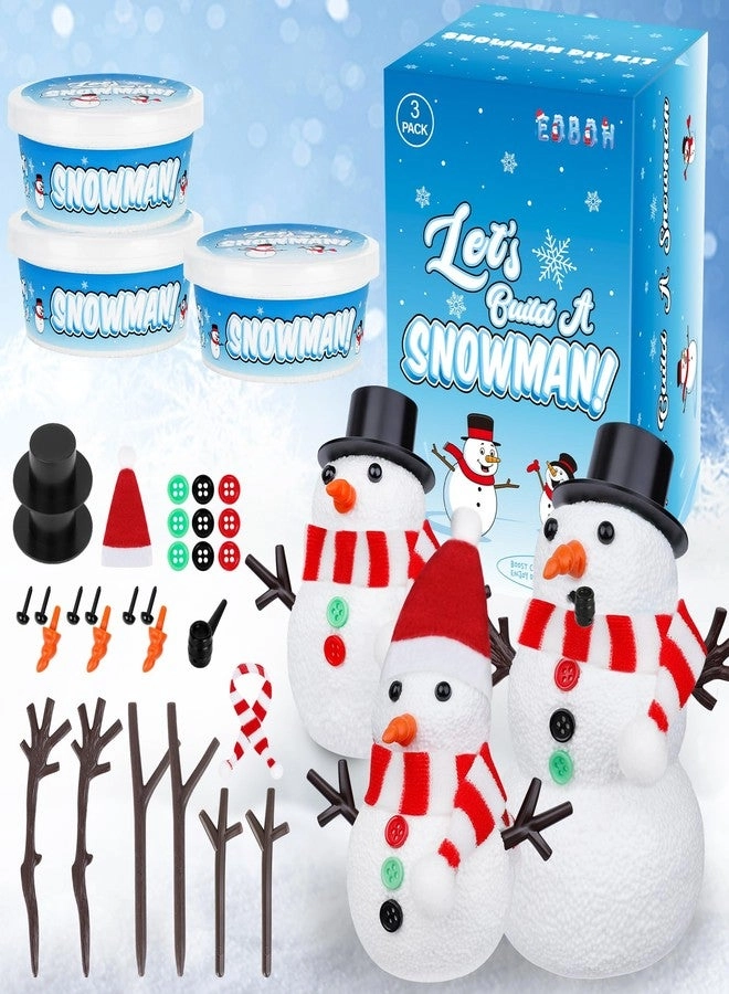EOBOH Christmas Craft Snowman Kit - 3 Pack