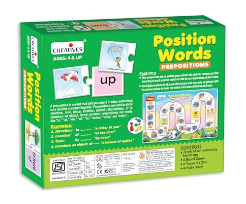 Position Words - Educational Spelling Multicolor