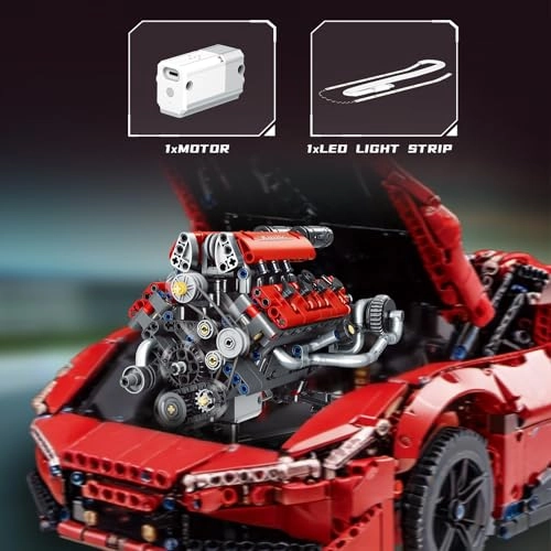 V8 Engine - 1 pcs Transparent Functional Model