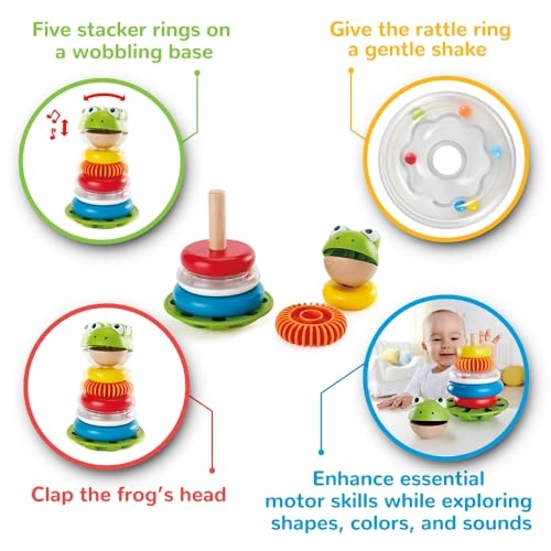 Mr. Frog Stacking Rings - 12 Months+ 3 piece(s)