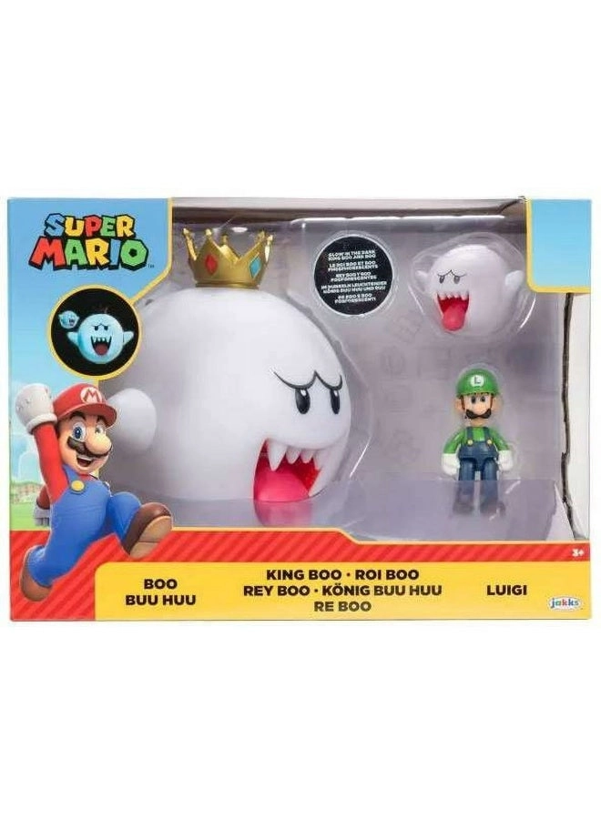 Action Figure - King Boo + Luigi + Boo 3 pcs