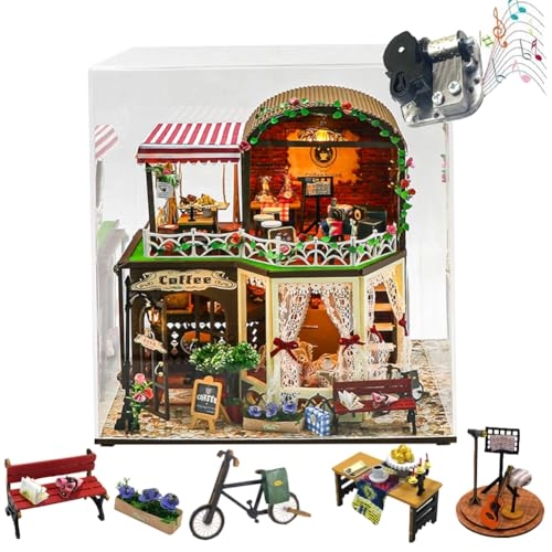 Miniature Wooden Dollhouse Furniture Kit - Creative Room 1:24