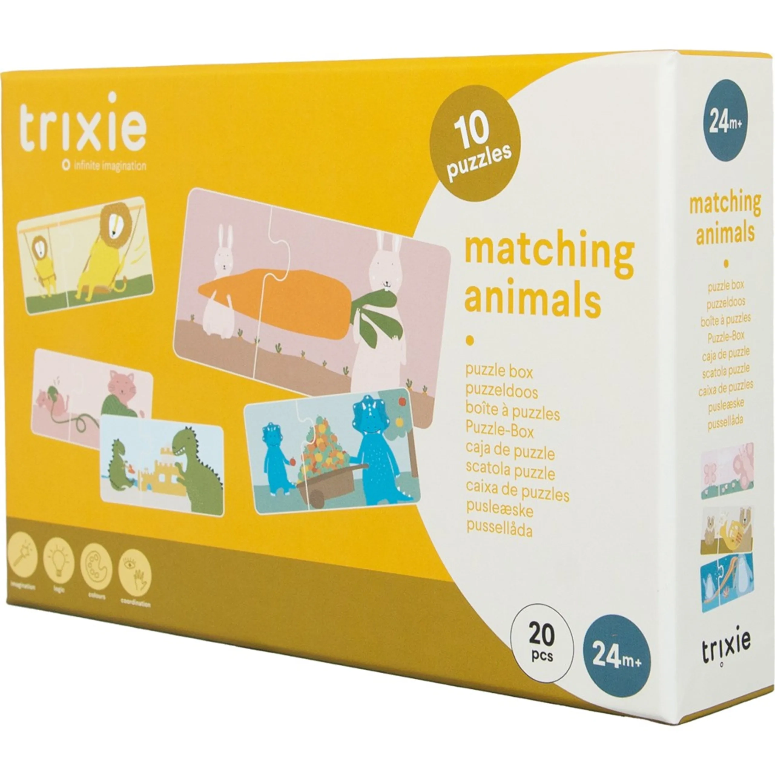 Puzzle Box - Matching Animals 20 Pc Set