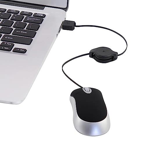Mini Retractable Cable Mouse - Wired