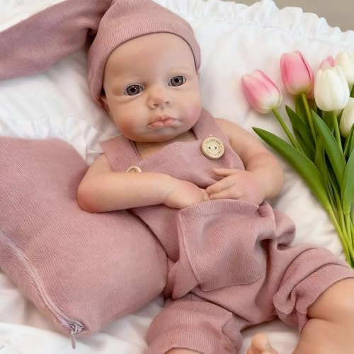 Reborn Baby Doll - 18 Inch Silicone Pink Ages 3+