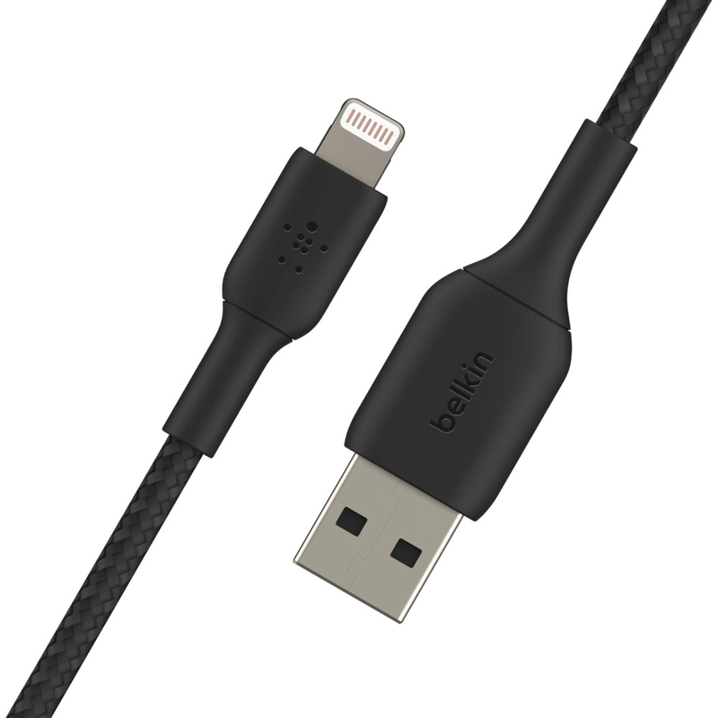 Boost Charge Lightning to USB A Braided Cable 0.15m