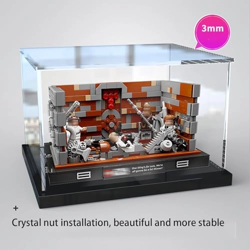 Display Case - 75339 Black Base (3mm) 25 x 20 x 15 cm