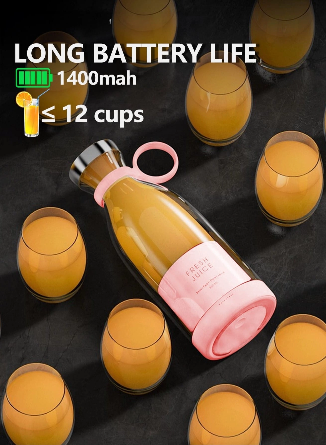 214 - Battery Powered USB Personal Travel Blender White