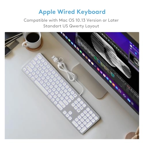 Backlit Keyboard for Apple Mac - US Wired