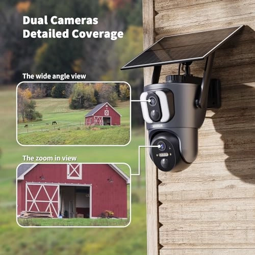 Dual Lens Security Camera 2K
