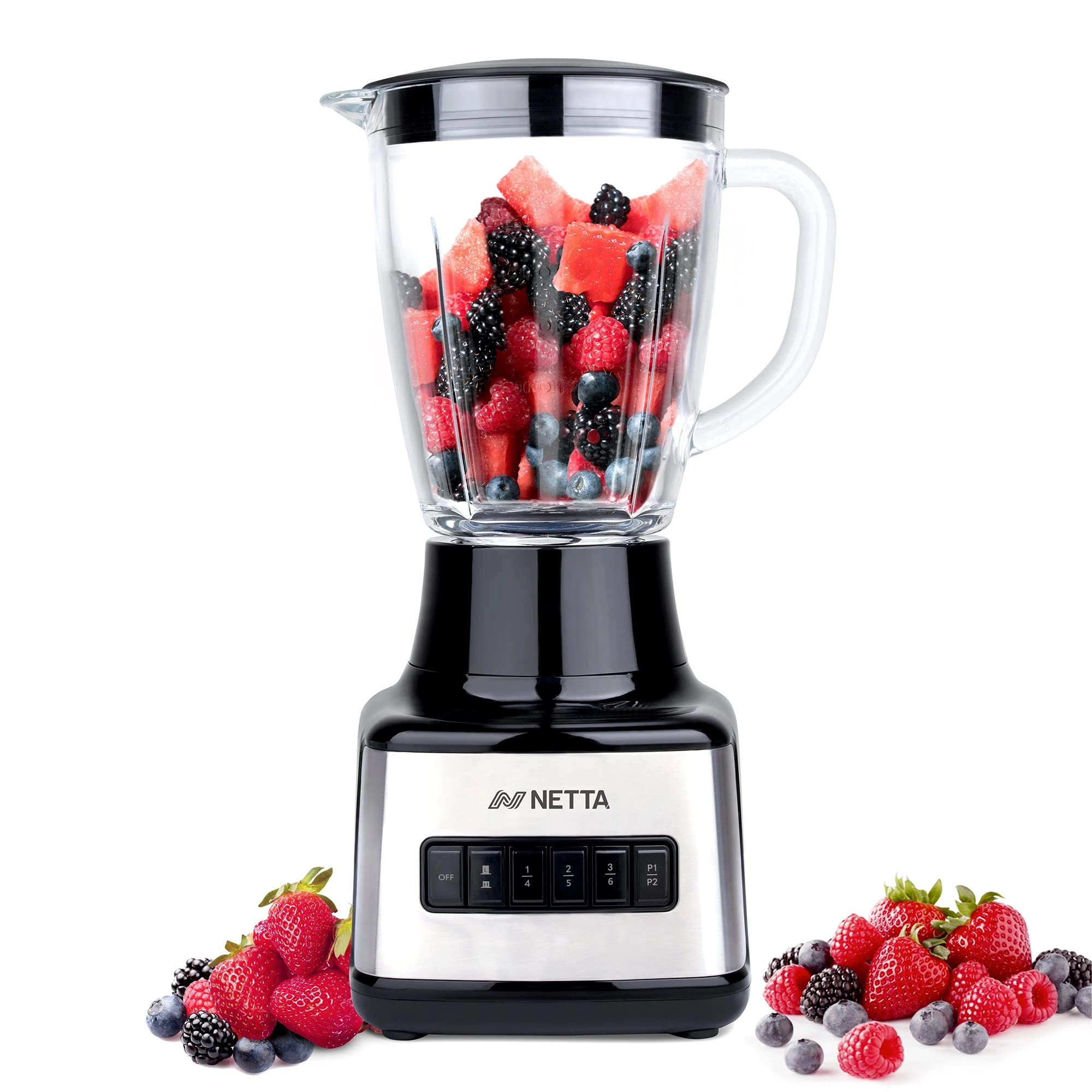 NETTA Table Blender Smoothie Maker - Glass Jug Grinder