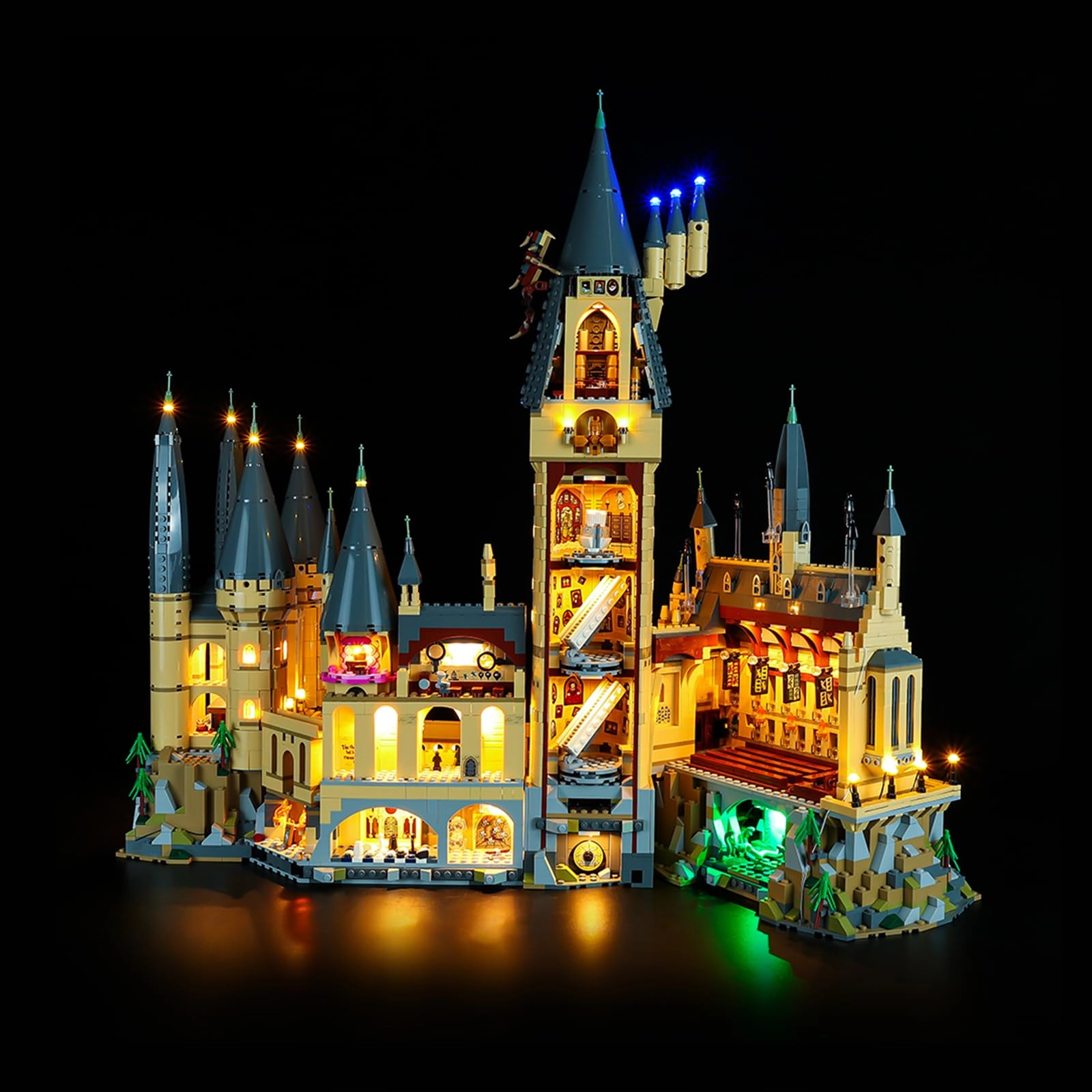 Kyglaring LED Lighting Set for Lego 71043 Hogwarts Castle - Continuous Light Kit Without Stones
