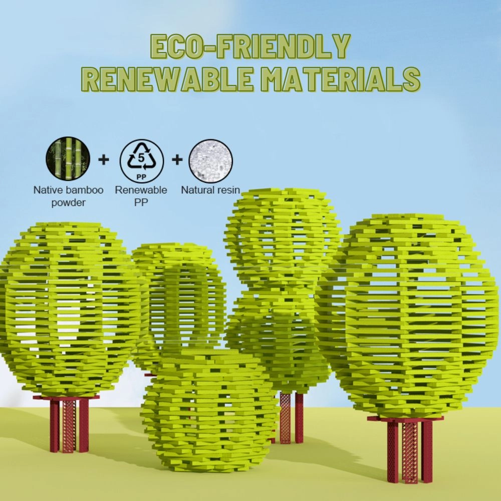 Wooden Blocks - Cool Color 100 pcs