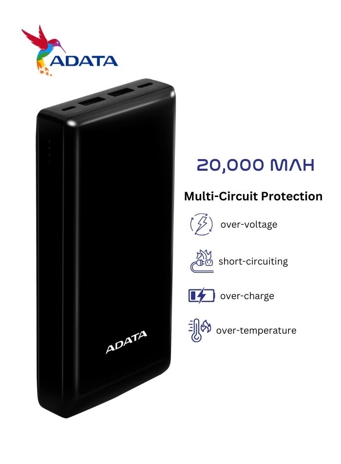 C20 - 20000 mAh 15 W 2 1