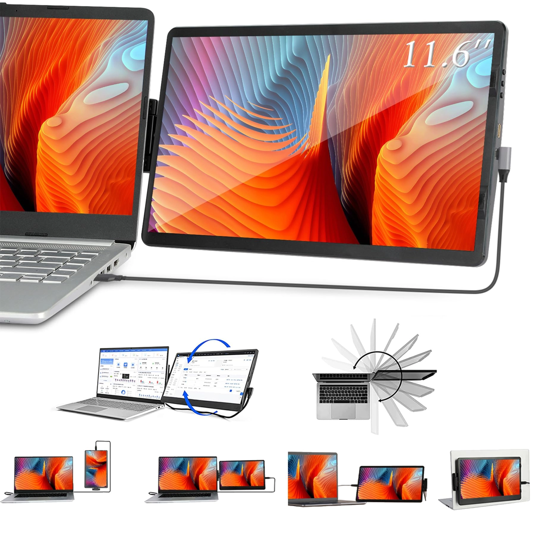 Iryreafer Laptop Screen Extender - 3433509_US 11.6 Inches 1366x768