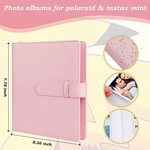 2x3" 256 Pockets Faux Leather Photo Album