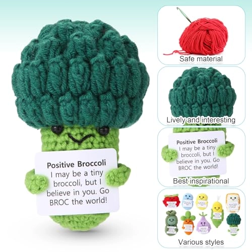 Fruits Vegetables Emotional Dolls - 18 Pcs Crochet Multiple Colors