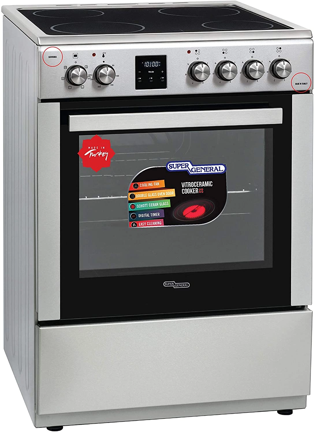 Super General Vitro-Ceramic ELECTRIC Cooker