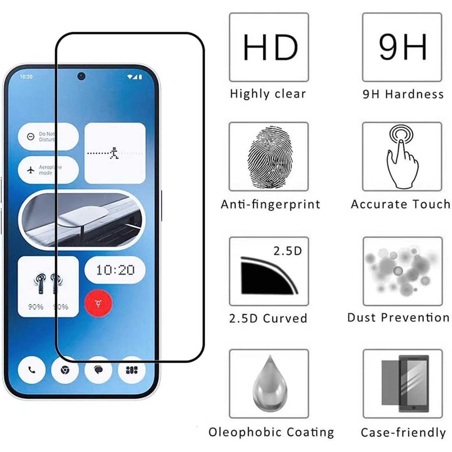 Clear Screen Protector for Nothing Phone 2a/2a+
