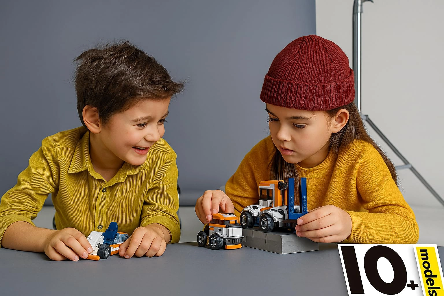 Engineering Vehicles Building Blocks Set - 222 pcs