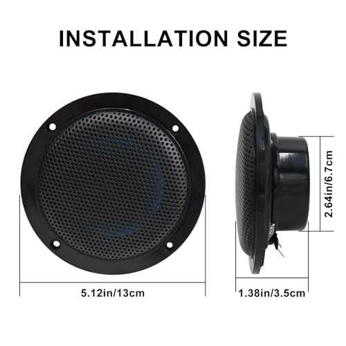 Marine Ceiling Flush Wall Mount Speakers - 4 Inches 160Watts