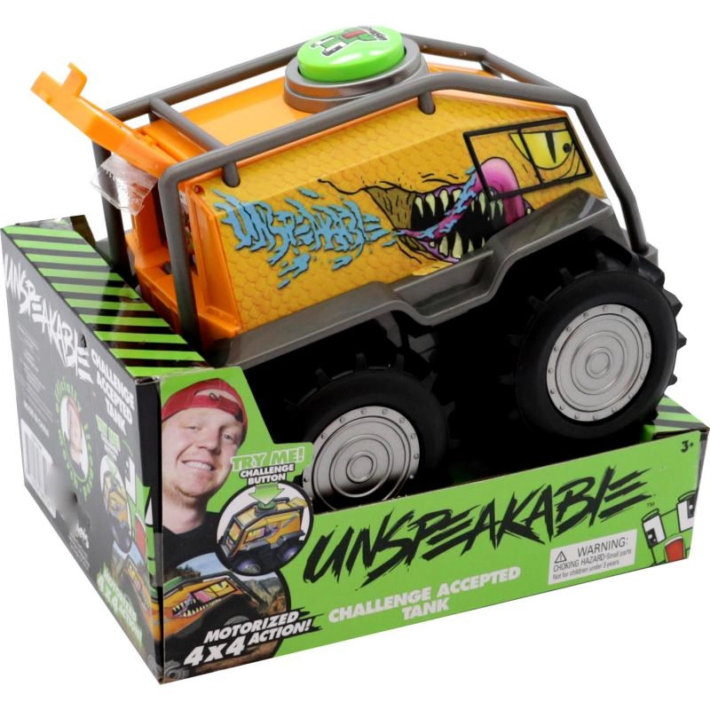 Unspeakable Challenge Accepted Tank - Motorized 4X4 Yellow/Green