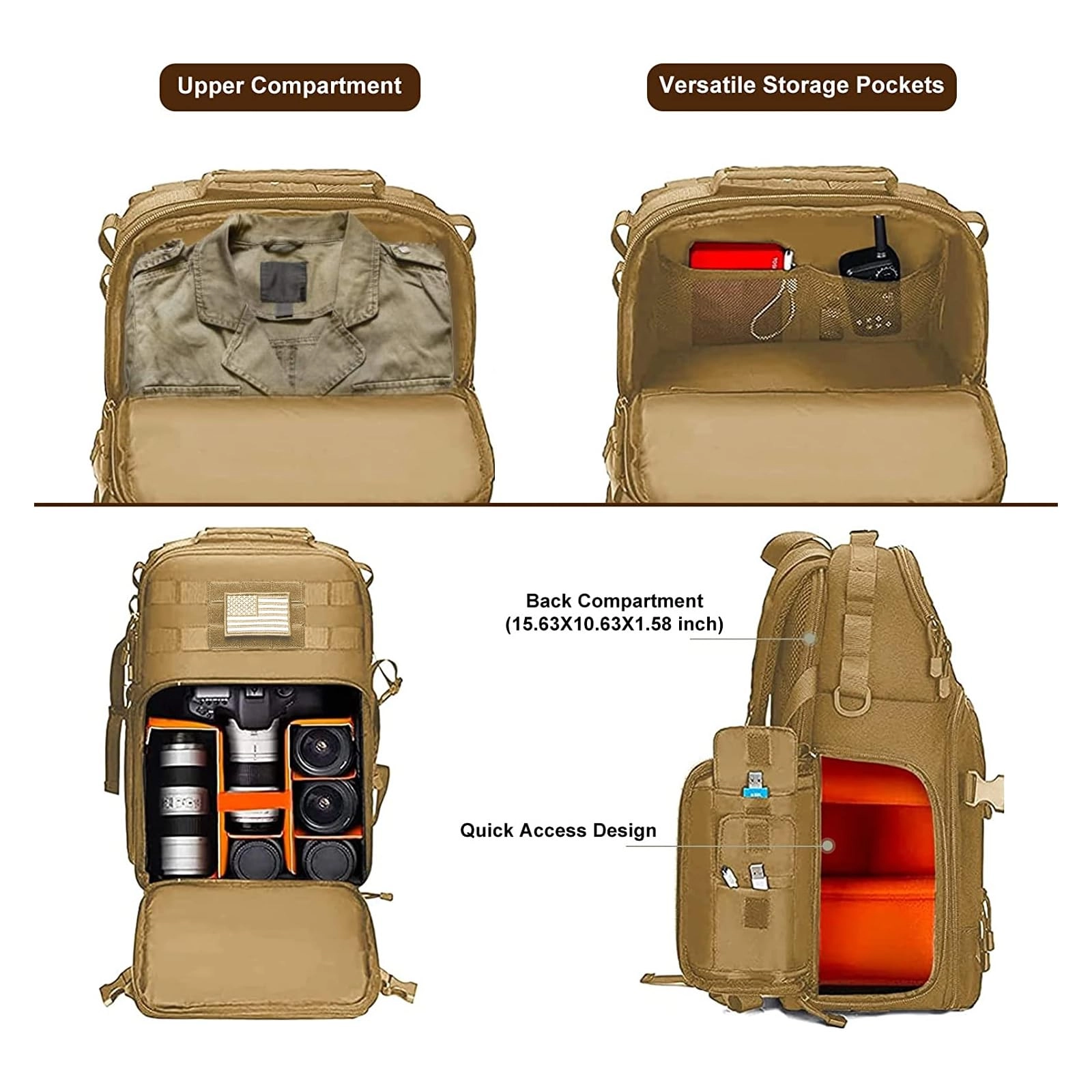 Mocamtaclpbkpk - 17.13 x 11.81 x 8.27 inches Canon/Nikon/Sony Soft Shell