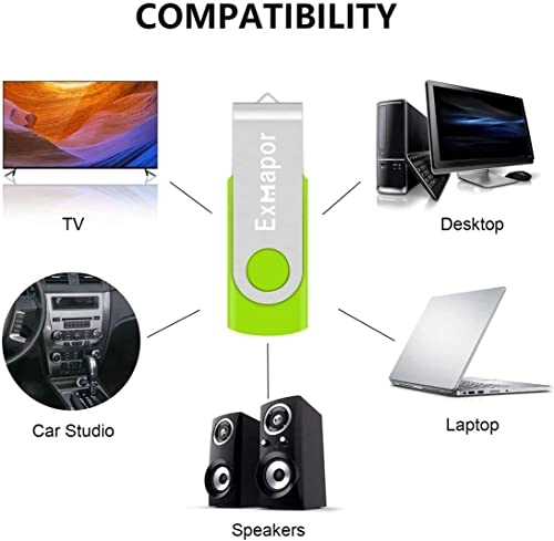 USB 2.0 Flash Drive Swivel Thumb Drive - USB 2.0 4GB