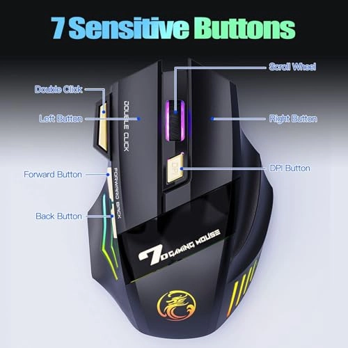 RGB Gaming Mouse - Bluetooth