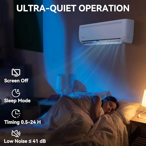 Mini Split Air Conditioner Heat Pump System - WiFi 1600W