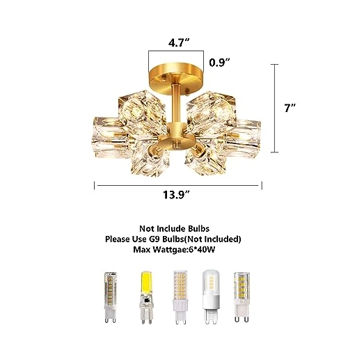 Semi Flush Mount Ceiling Light Fixture