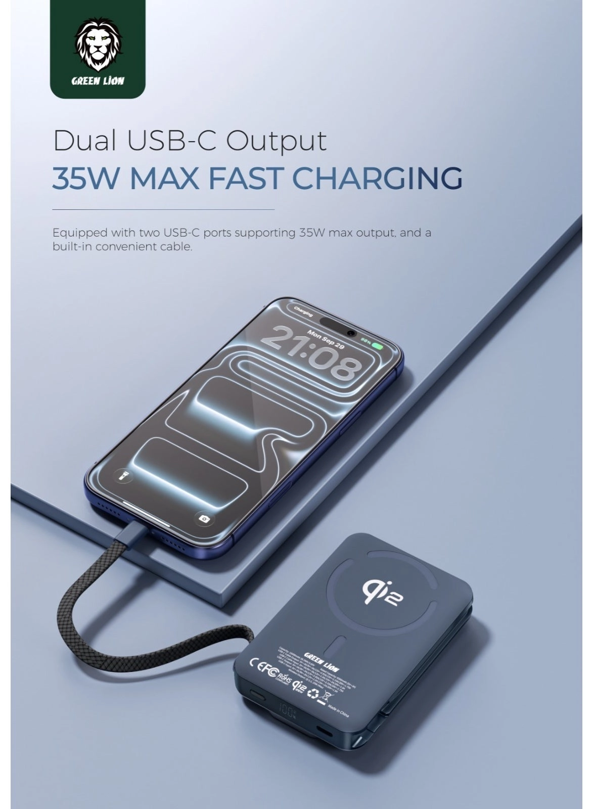 Wellington - 10000 mAh 35W Fast charging Wireless charging 1