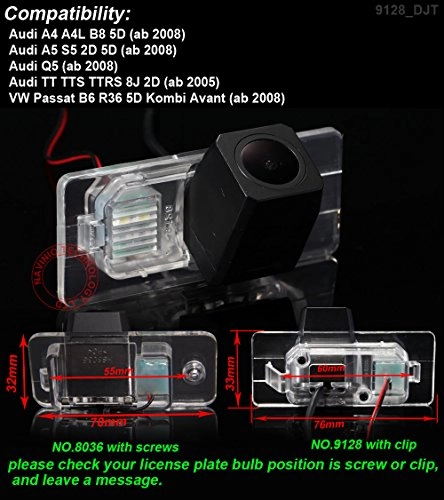 HD Color CCD Waterproof Vehicle Car Rear View Backup Camera - RCA 1280*720 Pixels