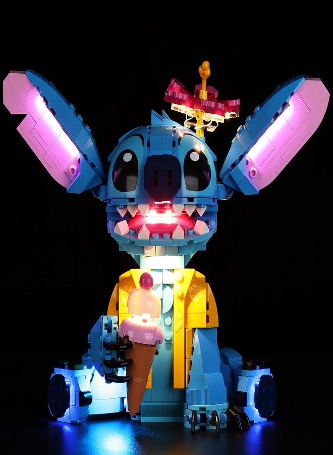 BrickSoul Light Up Kit - Compatible with Lego 43249 Stitch Cable-Hiding Tech