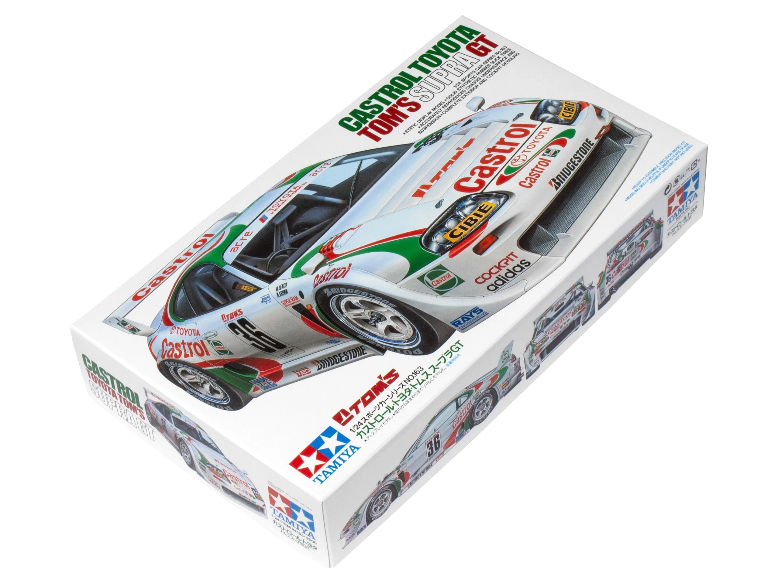 Tamiya Castrol Toyota Tom's Supra GT Model Kit (24163) - 1:24