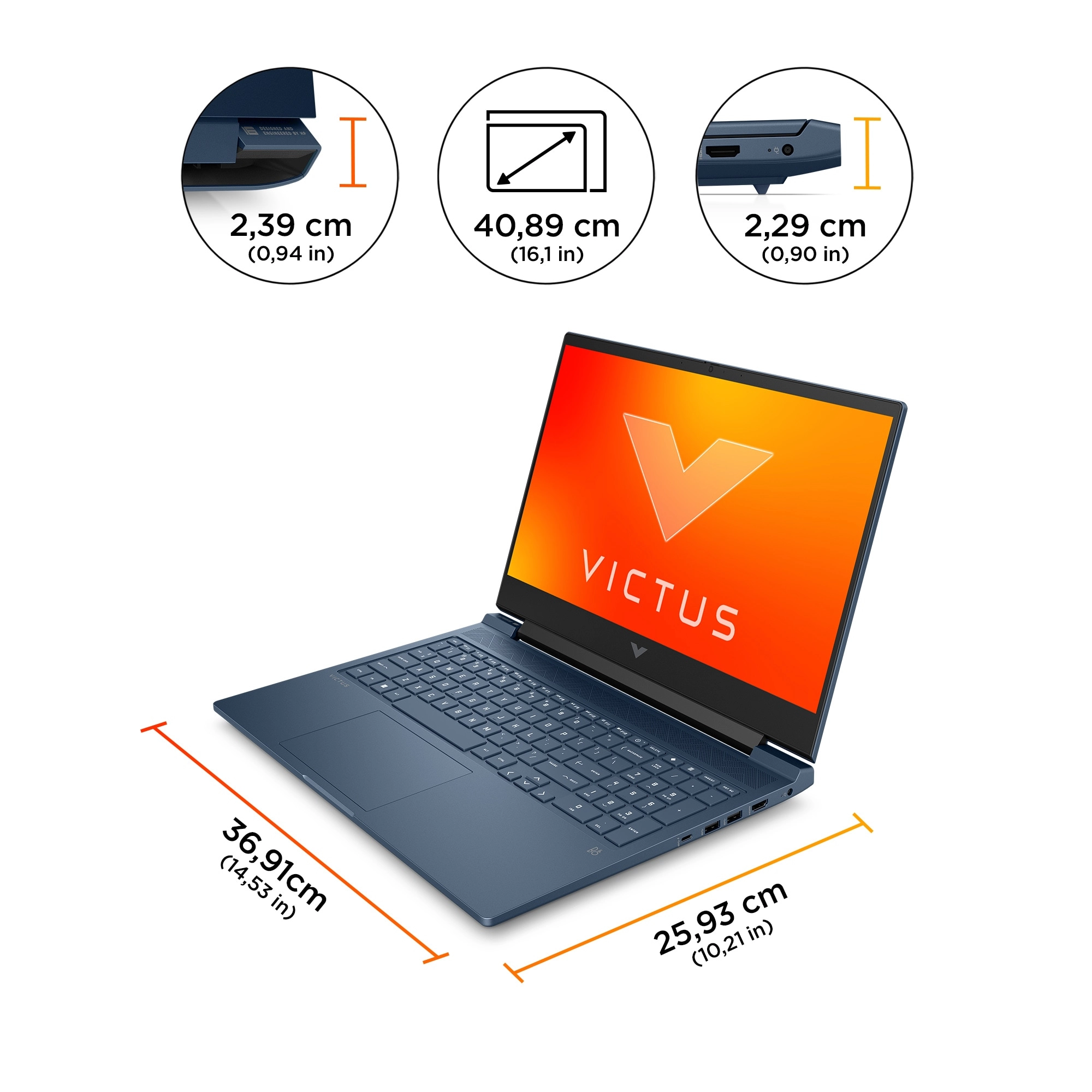 Victus Gaming Laptop 16-d1023ne - 16.1'' Core i7-12700H 16GB DDR5 512GB SSD