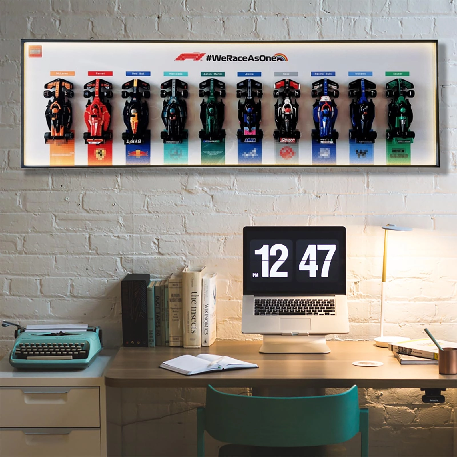 BoHeart Magnetic Wall Mount - Acrylic 40 x 120 cm LED Light