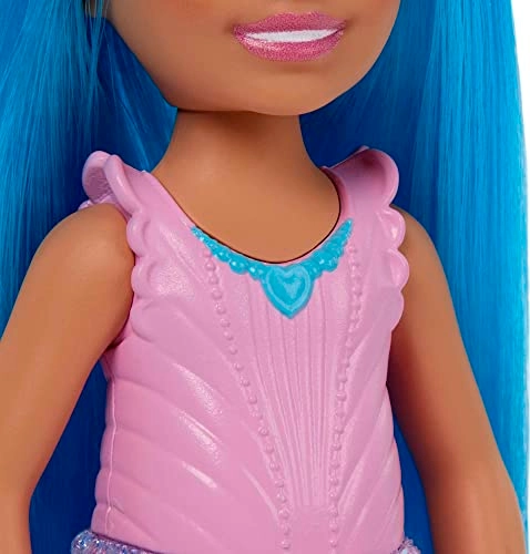 Barbie Chelsea - Blue Hair White Headband Colorful Printed Skirt Ages 3+