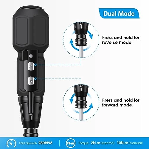 Cordless Rechargeable Power Screwdriver - 900mAh