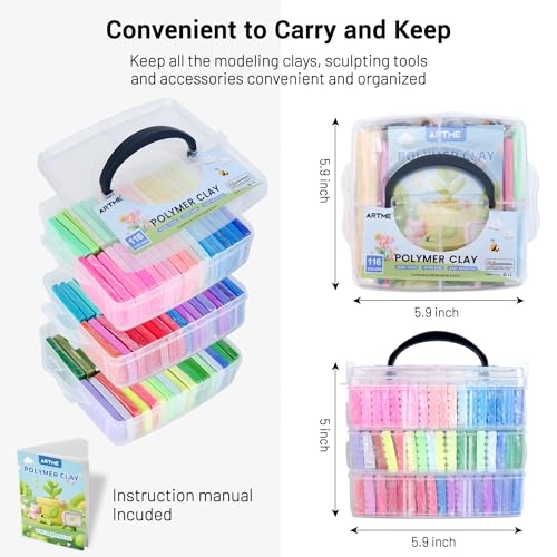 Polymer Clay Starter Kit - 20 g 116 pcs.