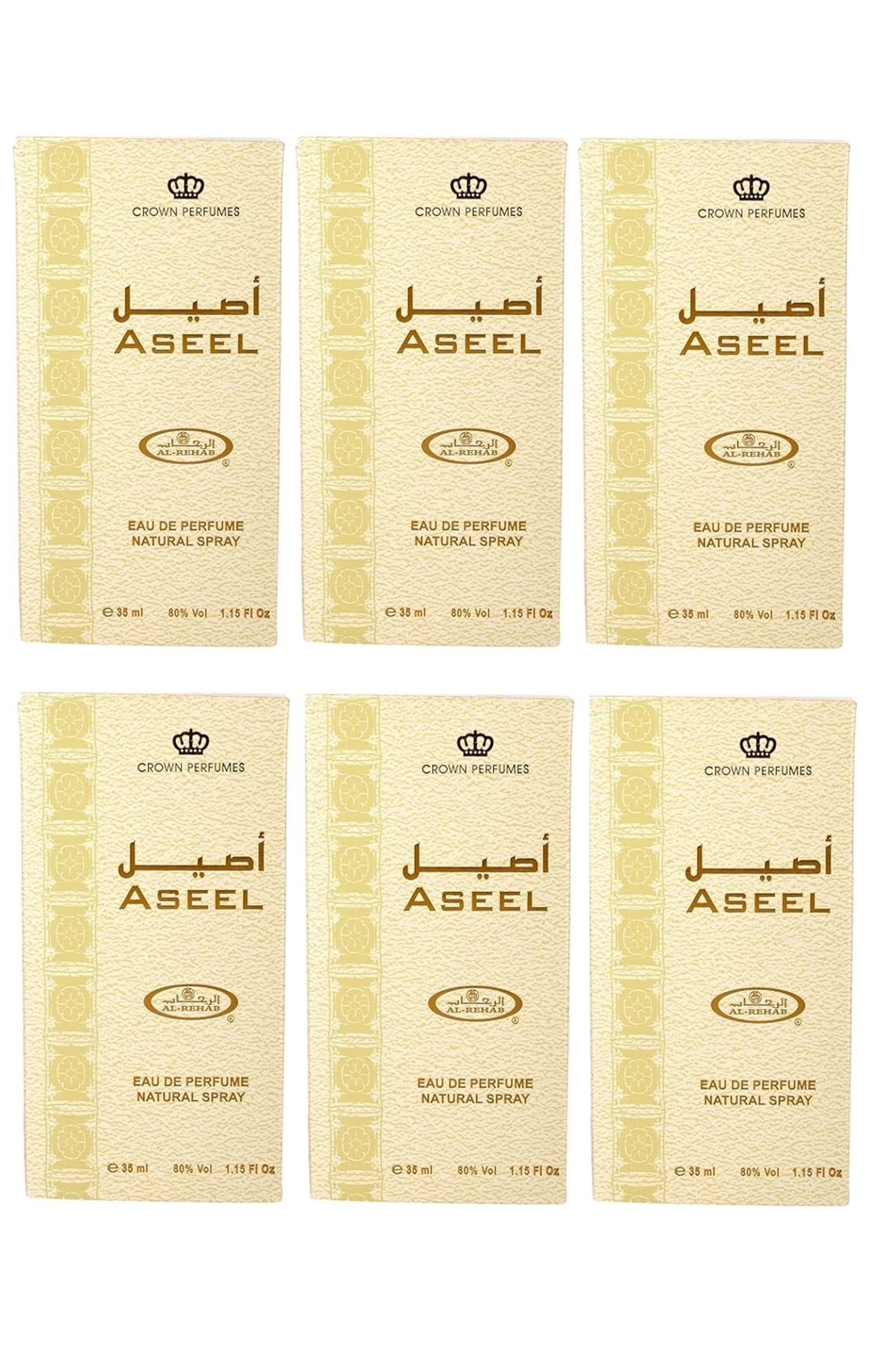 Al-Rehab Perfumes Aseel Eau de Parfum 35ml Pack