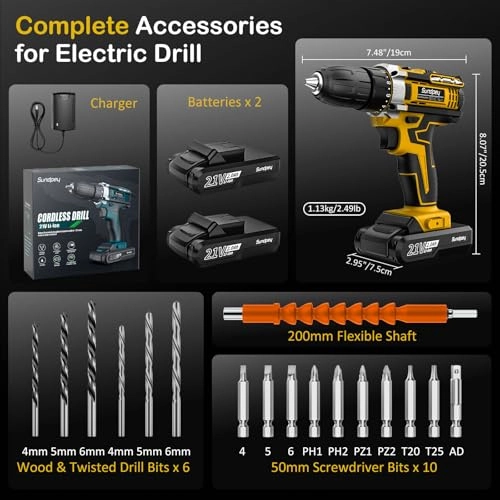 Cordless Drill Set - 2.0Ah