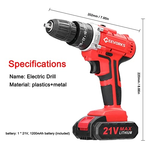 Electric Drill - 21V 1300mAh