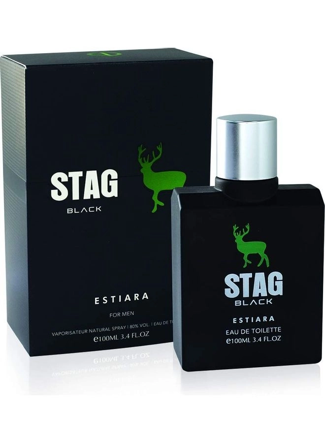 Stag Black Eau de Toilette 100ml