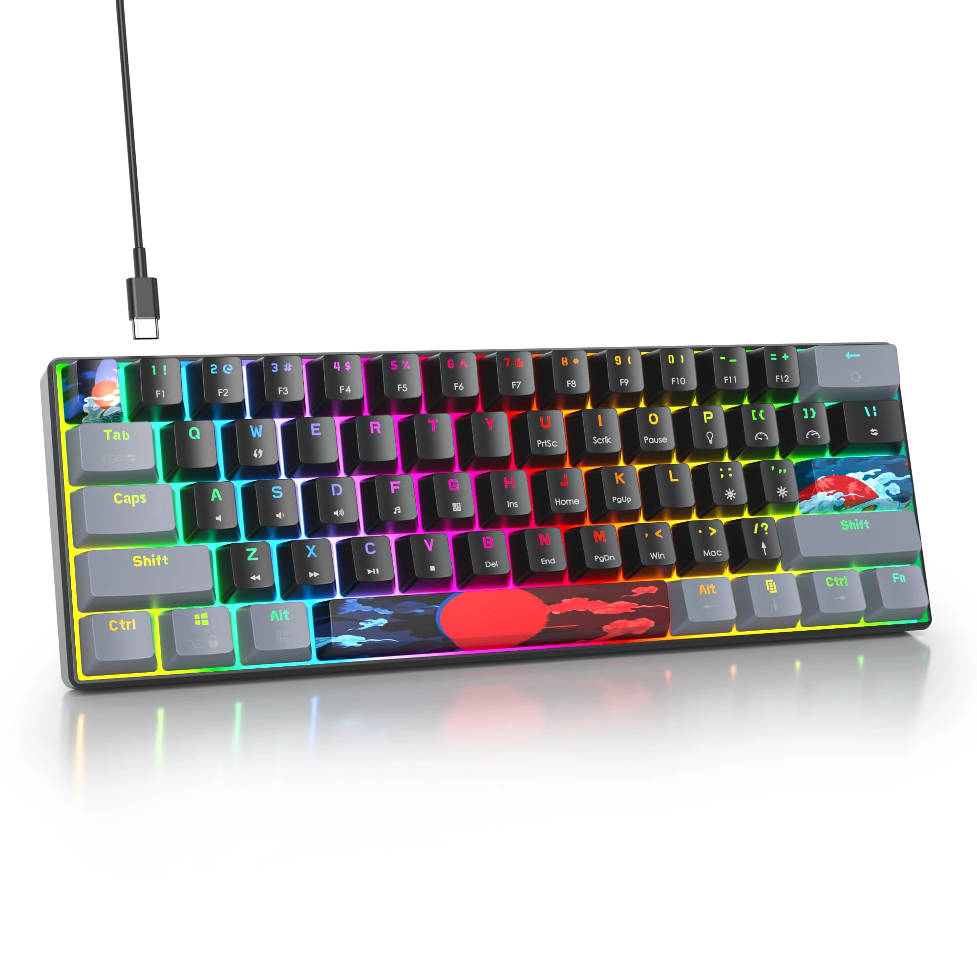 60% Mechanical Gaming Keyboard - Wired