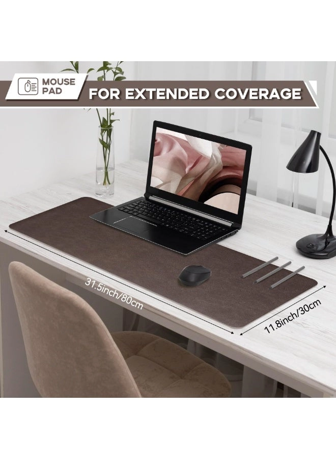 Large PU Leather Gaming Mouse Pad - 80x30 cm