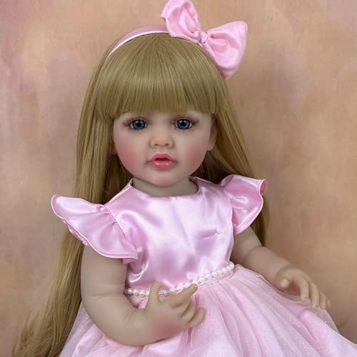 Reborn Baby Doll - 22inch 55cm Vinyl Blonde Ages 3+
