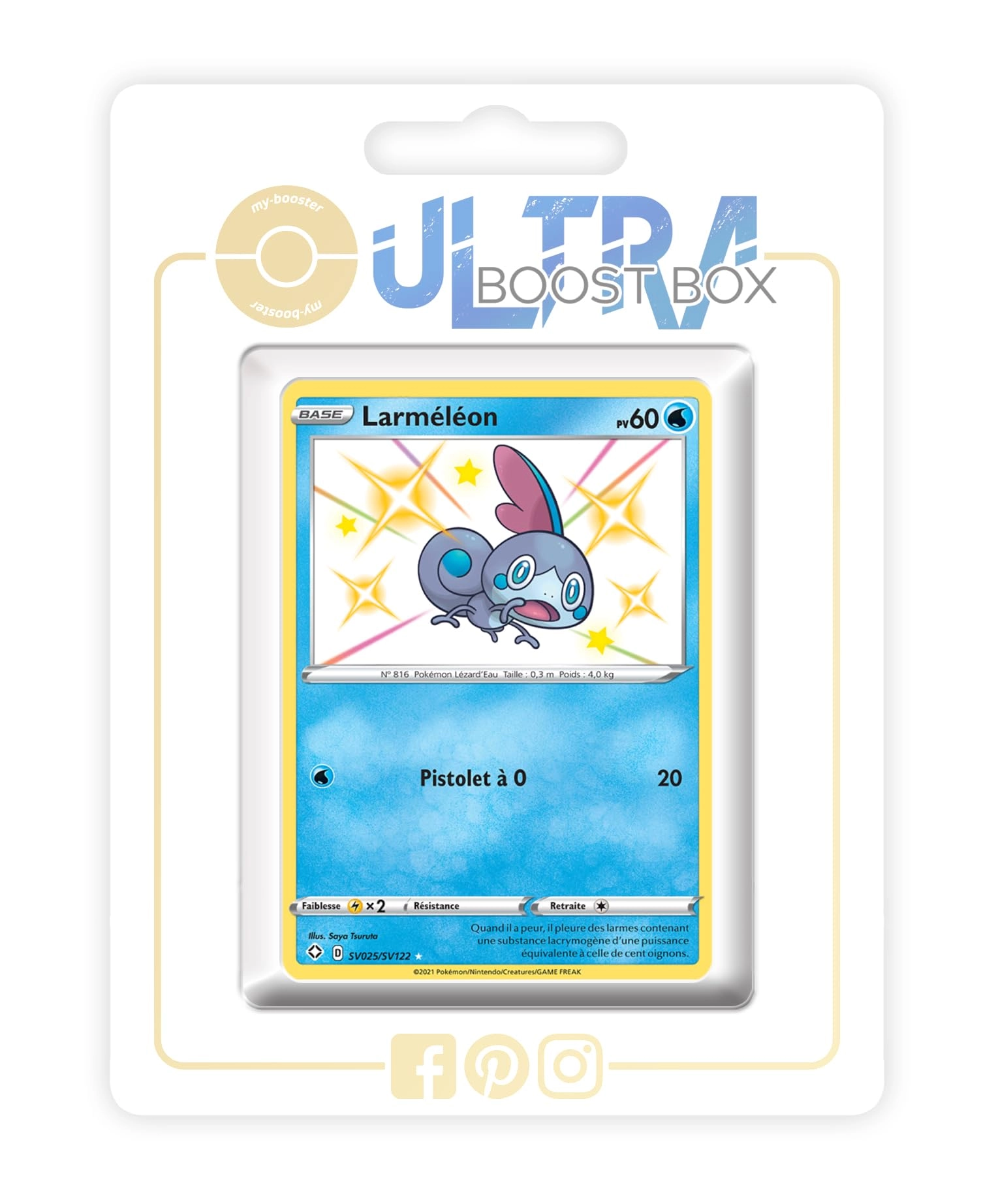 my-booster Pokémon Larméléon (Memmeon) SV025/SV122 Secret Iridescent - French 10pcs