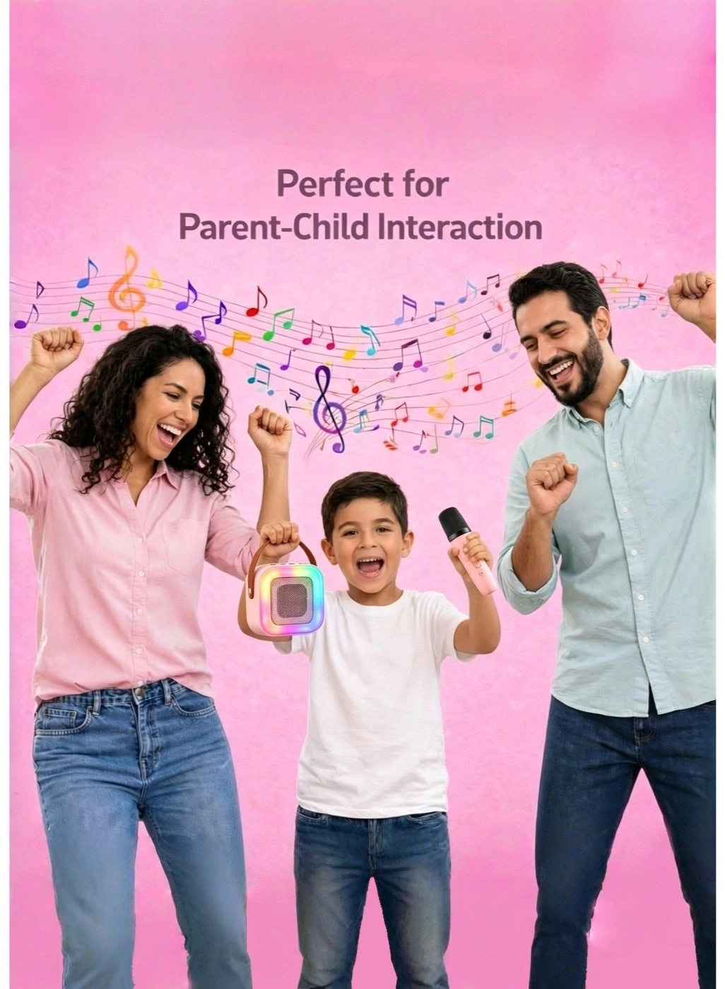 Mini Karaoke Machine - 2 Microphones