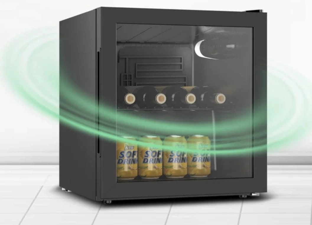 Nicsware Mini Beverage Cooler - Glass Door Internal LED